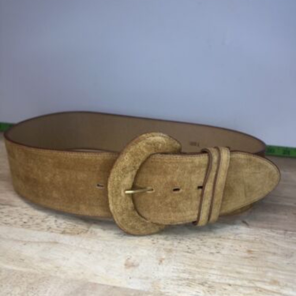 Catherine Dial Easley Inc Marked JJJ1 L Thick Suede Belt Size 32